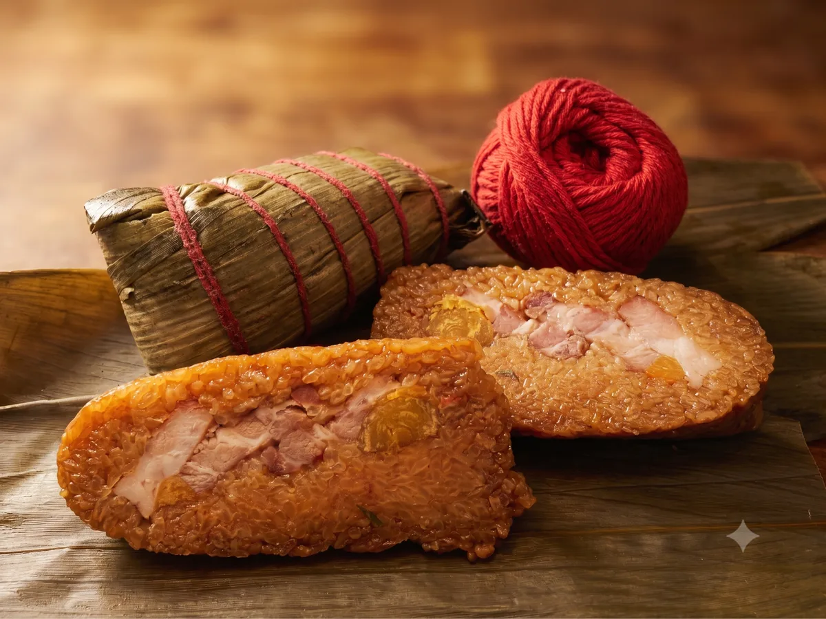 Pork belly duck yolk Zongzi