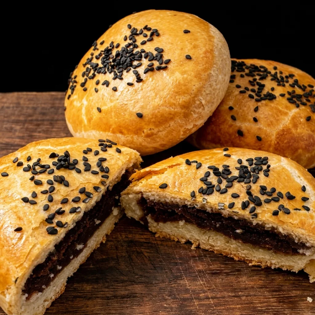 Pork Floss & Red Bean Pancakes